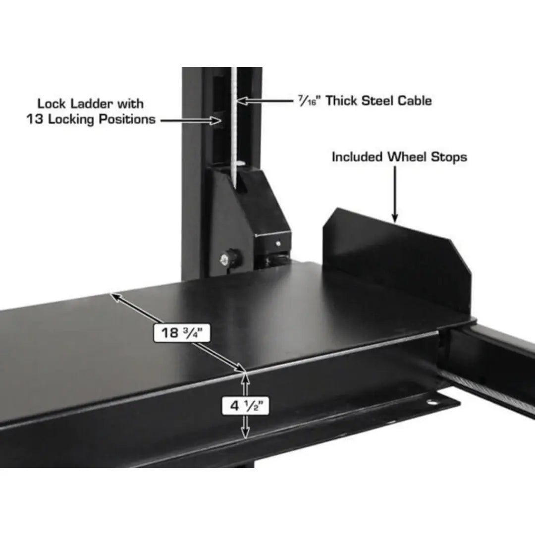 Atlas ALI Certified APEX 8 4-Post Lift + RJ35 Sliding Jacks Combo