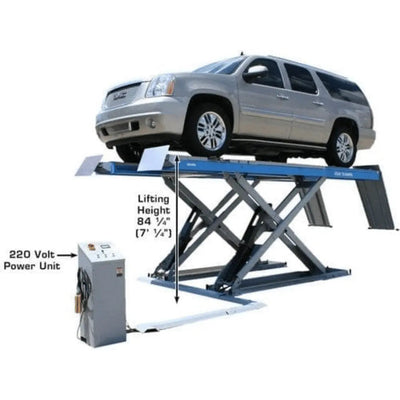 Atlas 12AWFSL 12,000 lb Capacity Alignment Scissor Lift with Wheels Free Lifts