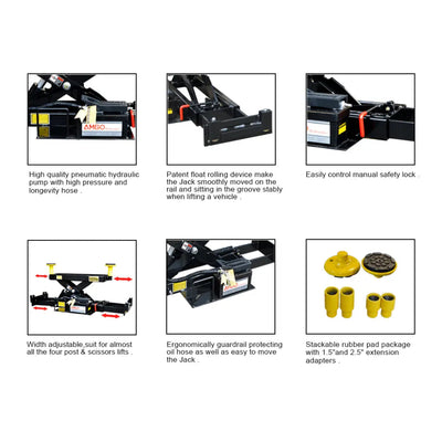Amgo J6A 6,000 lb Rolling Jack