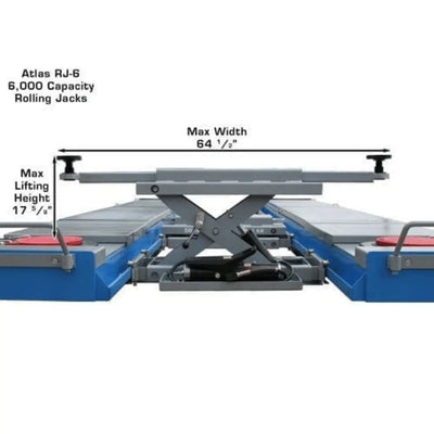 Atlas 12AWFSL Alignment Scissor Lift and RJ-6 Rolling Jack Combo