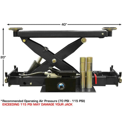 Atlas RJ8000 8,000 lb Rolling Bridge Heavy Duty Jack