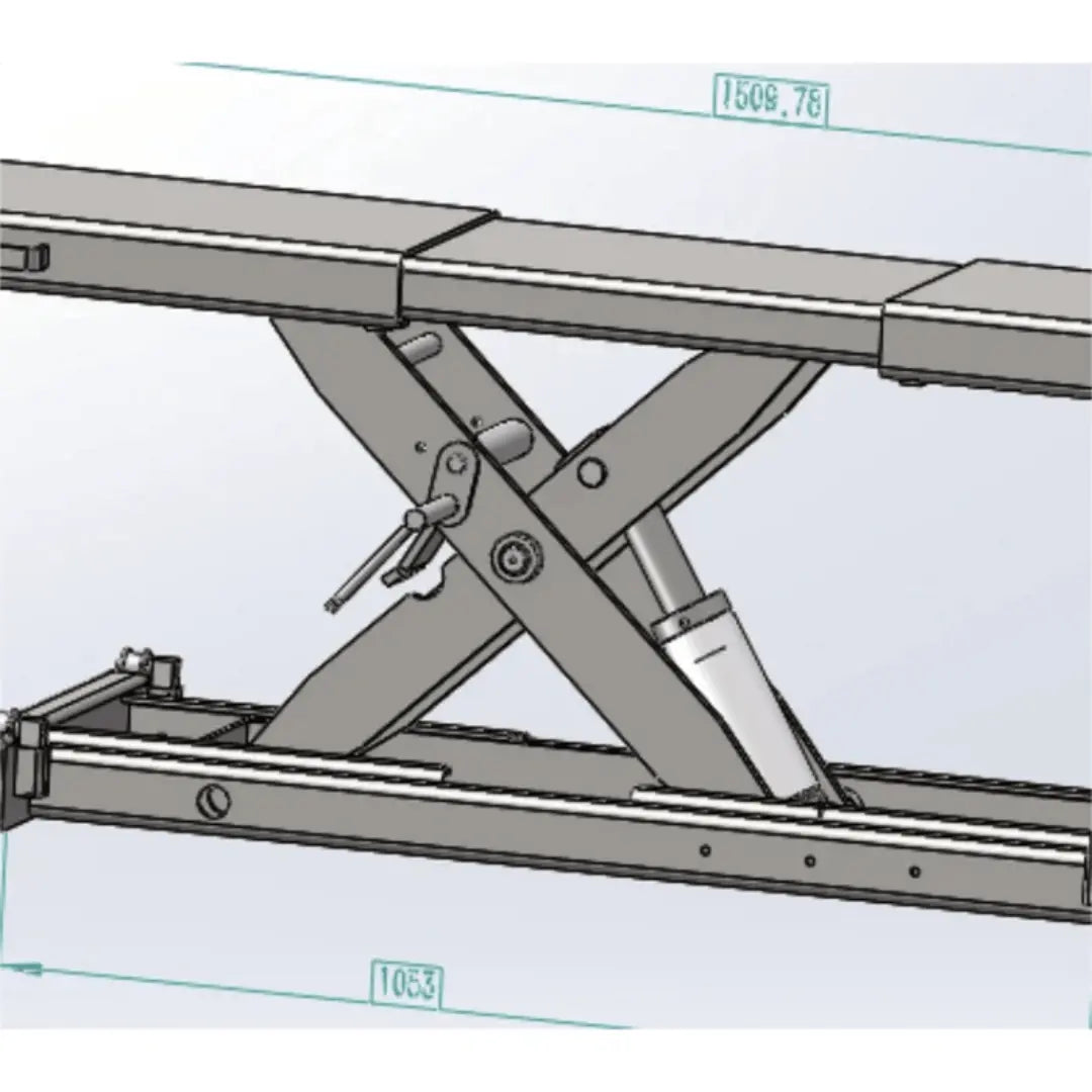 Katool KT-RJ50 Rolling Jack 5000 lbs Lifting Capacity - Fits KT-4H110 lift and the KT-4H850