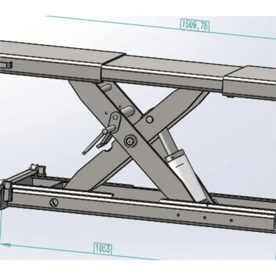 Katool KT-RJ50 Rolling Jack 5000 lbs Lifting Capacity - Fits KT-4H110 lift and the KT-4H850