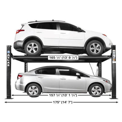 Atlas ALI Certified APEX 8 4-Post Lift + RJ35 Sliding Jacks Combo
