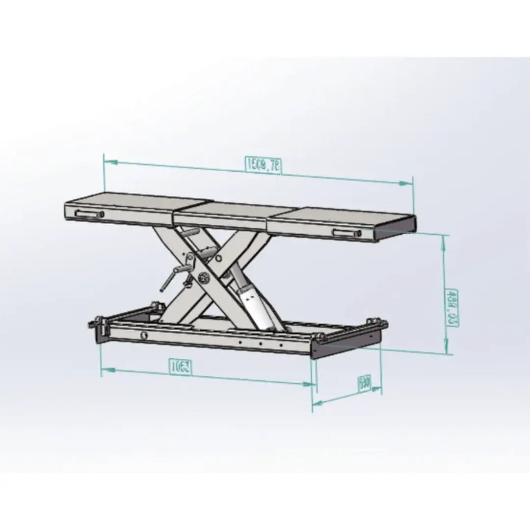 Katool KT-RJ50 Rolling Jack 5000 lbs Lifting Capacity - Fits KT-4H110 lift and the KT-4H850