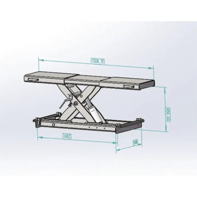 Katool KT-RJ50 Rolling Jack 5000 lbs Lifting Capacity - Fits KT-4H110 lift and the KT-4H850