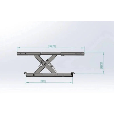 Katool KT-RJ50 Rolling Jack 5000 lbs Lifting Capacity - Fits KT-4H110 lift and the KT-4H850