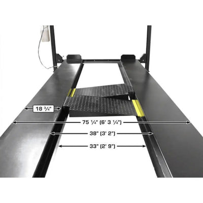 Atlas ALI Certified APEX 8 4-Post Lift + RJ35 Sliding Jacks Combo